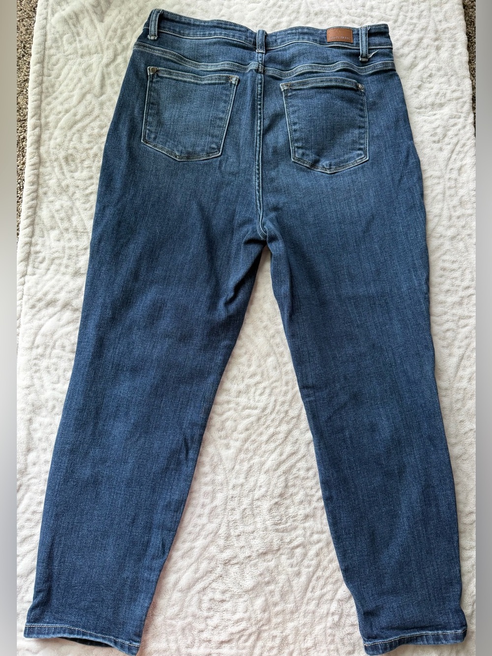 Judy Blue Cropped Slim Jeans Women’s 15/32 Medium Wash Stretch Denim - Picture 10 of 11